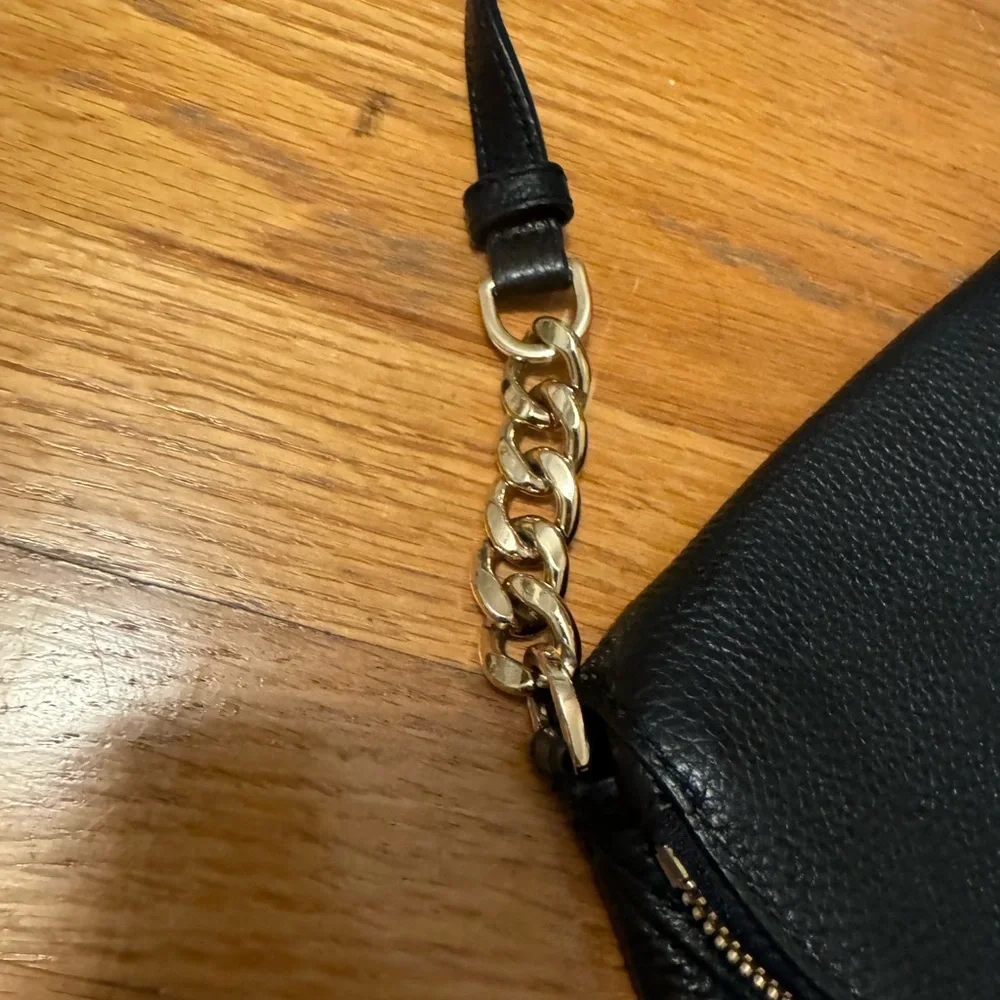 Michael Kors leather black sling bag
